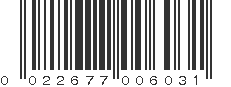 UPC 022677006031