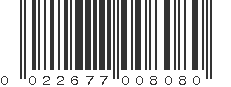 UPC 022677008080