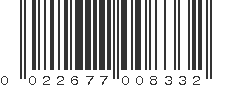 UPC 022677008332