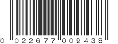 UPC 022677009438