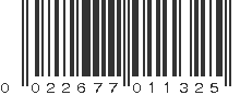 UPC 022677011325