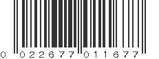 UPC 022677011677