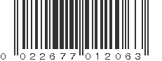 UPC 022677012063