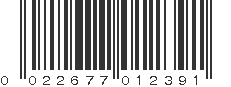 UPC 022677012391