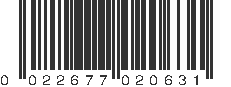 UPC 022677020631