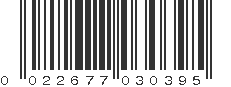 UPC 022677030395