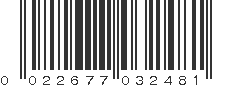 UPC 022677032481