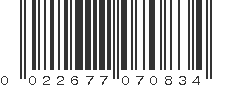 UPC 022677070834