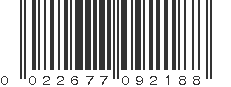 UPC 022677092188