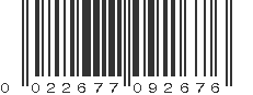 UPC 022677092676