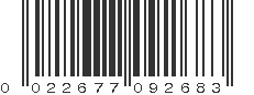 UPC 022677092683