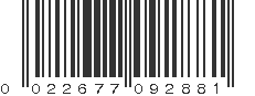 UPC 022677092881