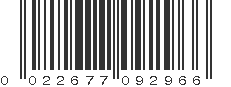 UPC 022677092966