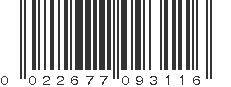 UPC 022677093116