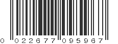 UPC 022677095967