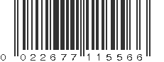 UPC 022677115566