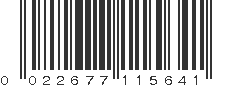 UPC 022677115641