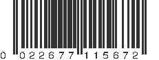 UPC 022677115672