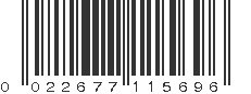 UPC 022677115696