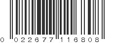 UPC 022677116808