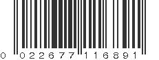 UPC 022677116891