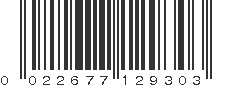 UPC 022677129303