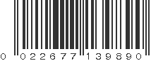 UPC 022677139890