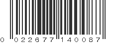 UPC 022677140087