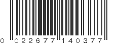 UPC 022677140377