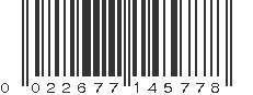 UPC 022677145778