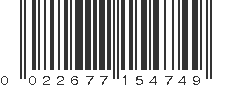 UPC 022677154749