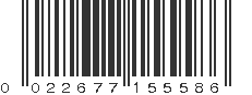 UPC 022677155586