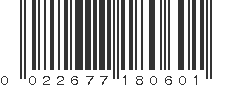 UPC 022677180601