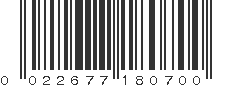 UPC 022677180700