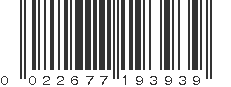 UPC 022677193939