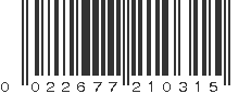 UPC 022677210315