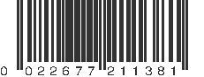 UPC 022677211381