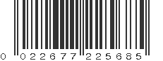 UPC 022677225685