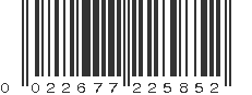 UPC 022677225852