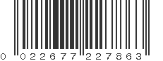 UPC 022677227863