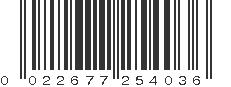 UPC 022677254036