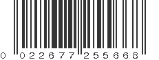 UPC 022677255668