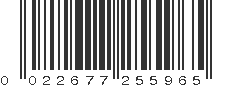 UPC 022677255965