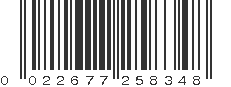 UPC 022677258348