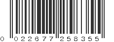 UPC 022677258355