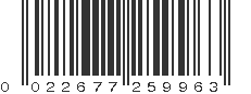 UPC 022677259963