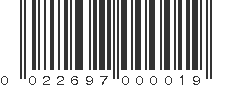 UPC 022697000019