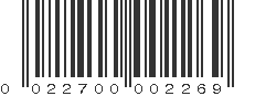 UPC 022700002269