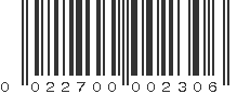 UPC 022700002306