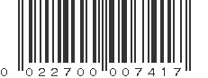 UPC 022700007417